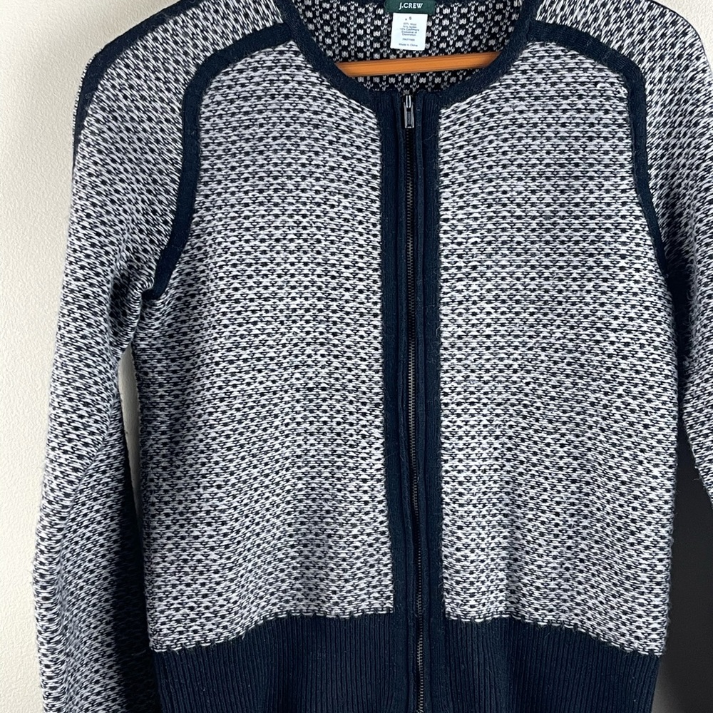 J.Crew Women Black Wool Cardigan. Size Small - Picture 5 of 7